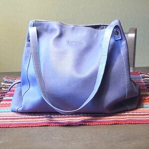 American Leather Co. Triple Entry Tote